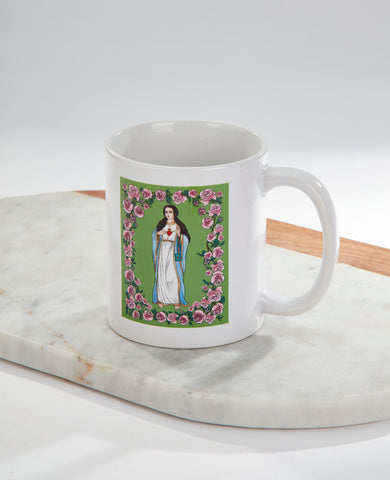 FOR THE IMMACULATE HEART TRIUMPH Green Scapular Reminder Mug